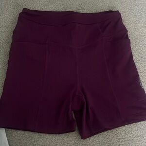 free people biker shorts!! worn once, purple, size xs, HAS POCKETS